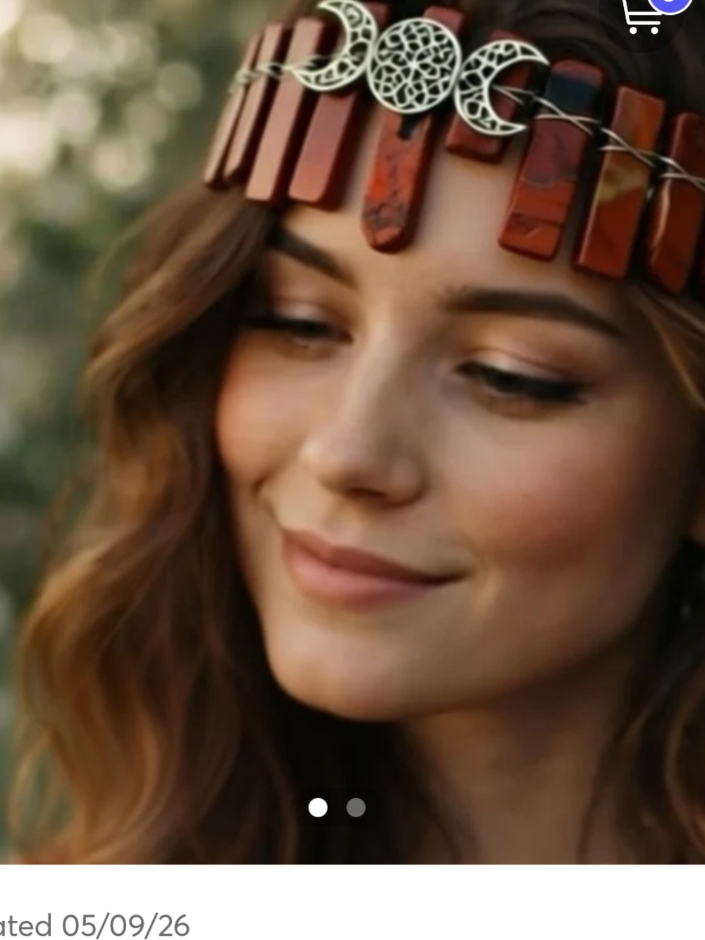 Boho Handmade Leather Fringe Headband - Brown